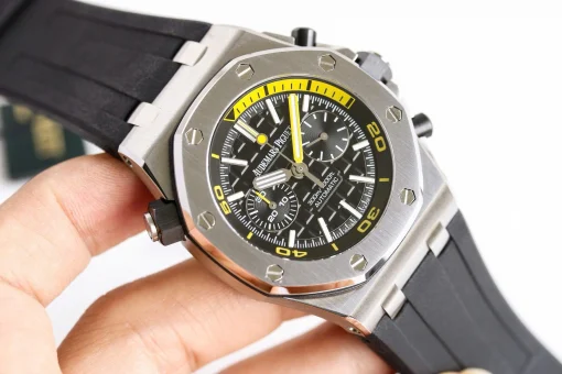 Audemars Piguet Royal Oak Offshore Diver Chronograph Black Yellow 26703ST 42mm - VIP Version