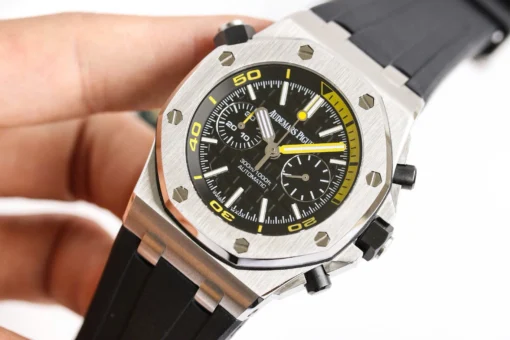 Audemars Piguet Royal Oak Offshore Diver Chronograph Black Yellow 26703ST 42mm - VIP Version