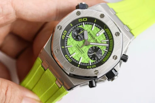 Audemars Piguet Royal Oak Offshore Diver Chronograph in Green 26703ST 42mm - VIP Version