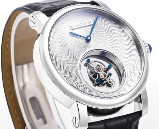 Cartier Rotonde Tourbillon Mysterieux 45mm Silver Dial - VIP Version