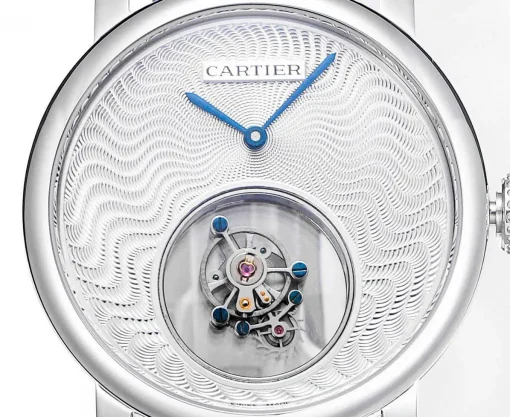 Cartier Rotonde Tourbillon Mysterieux 45mm Silver Dial - VIP Version