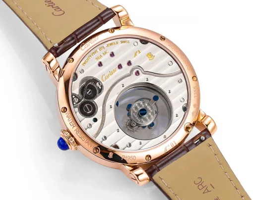 Cartier Rotonde Tourbillon Mysterieux 45mm White Dial Rose Gold - VIP Version