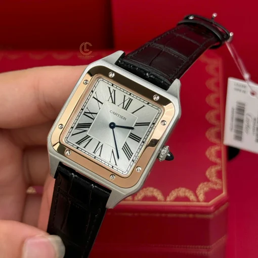 Cartier Santos-Dumont W2SA0011 43.5mm x 31.4mm Demi Rose Gold - VIP Version