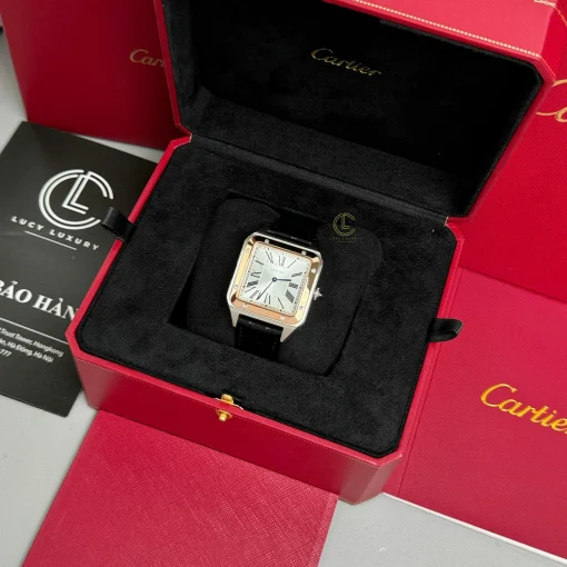 Cartier Santos-Dumont W2SA0011 43.5mm x 31.4mm Demi Rose Gold - VIP Version