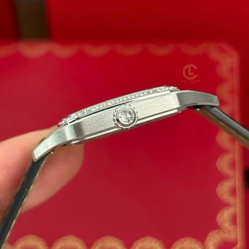 Cartier Santos – Dumont White Dial Benzel Swarovski 38mm x 27.5mm Steel - VIP Version
