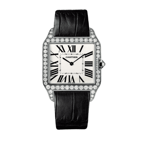 Cartier Santos – Dumont White Dial Benzel Swarovski 38mm x 27.5mm Steel - VIP Version