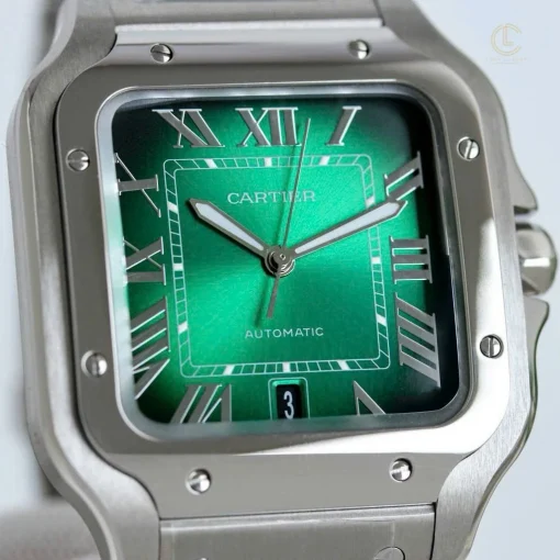 Cartier Santos Green Dial WSSA0029 Miyota.9015 Steel - VIP Version