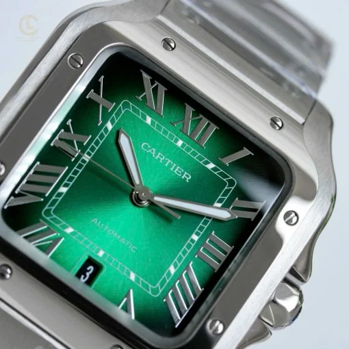 Cartier Santos Green Dial WSSA0029 Miyota.9015 Steel - VIP Version