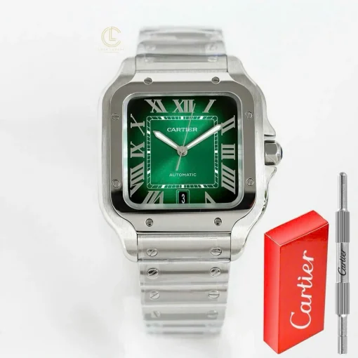 Cartier Santos Green Dial WSSA0029 Miyota.9015 Steel - VIP Version