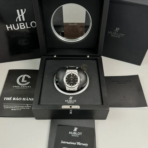 Đồng hồ Hublot Classic Fusion Diamonds Moissanite Pave 42mm Dial Black - VIP Version