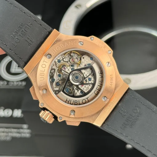 Hublot Big Bang Full Diamonds 44mm Black Dial Rose Gold ETA.7750 - VIP Version