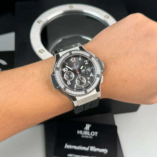 Hublot Big Bang Steel Diamonds 44mm Black Dial ETA.7750 - VIP Version