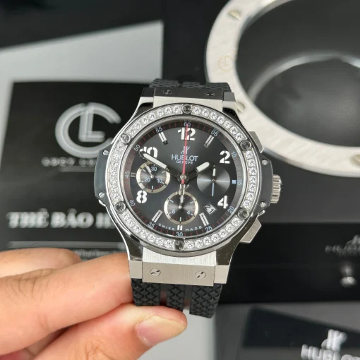 Hublot Big Bang Steel Diamonds 44mm Black Dial ETA.7750 - VIP Version