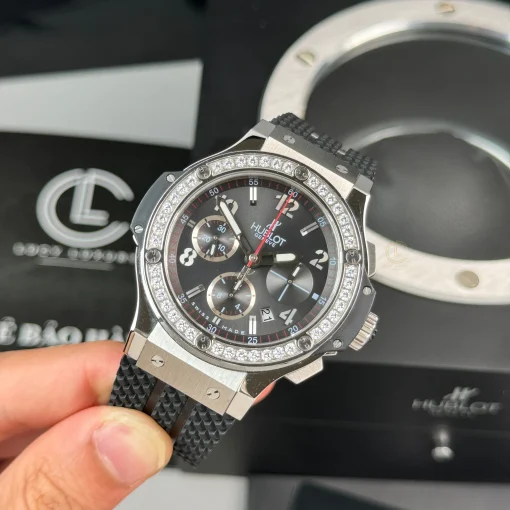 Hublot Big Bang Steel Diamonds 44mm Black Dial ETA.7750 - VIP Version