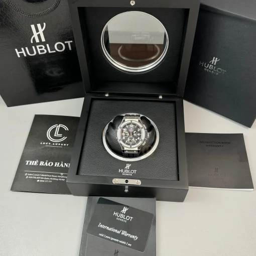 Hublot Big Bang Steel Diamonds 44mm Black Dial ETA.7750 - VIP Version