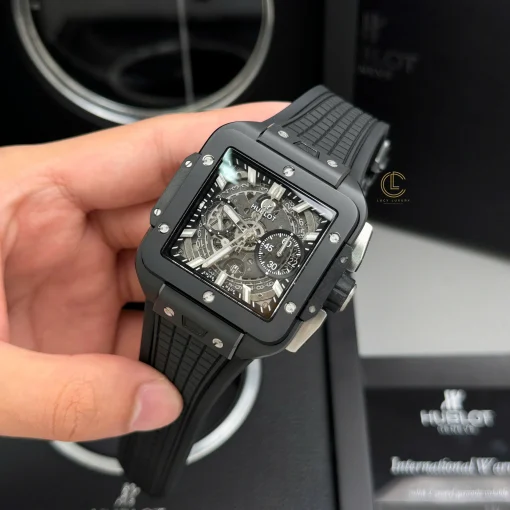 Hublot Square Bang Unico 821.CI.0170.RX 821CI0170RX 42mm Black Dial Ceramic - VIP Version