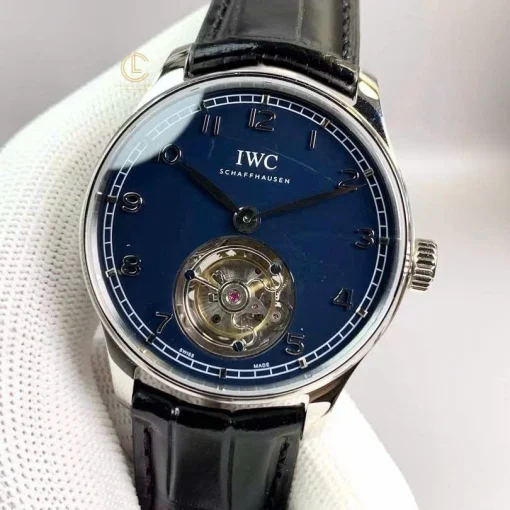 IWC Portugieser Tourbillon IW545801 42mm Blue Dial Steel - VIP Version