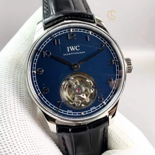 IWC Portugieser Tourbillon IW545801 42mm Blue Dial Steel - VIP Version