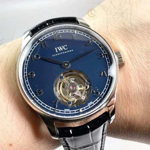 IWC Portugieser Tourbillon IW545801 42mm Blue Dial Steel - VIP Version