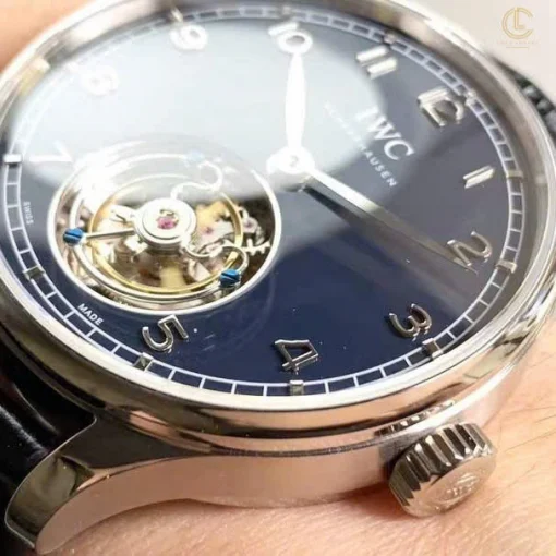 IWC Portugieser Tourbillon IW545801 42mm Blue Dial Steel - VIP Version