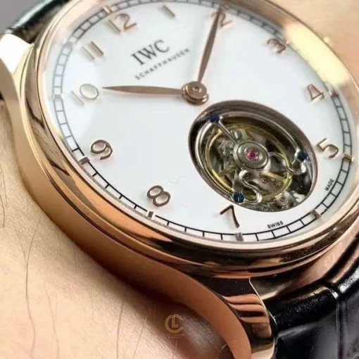 IWC Portugieser Tourbillon IW545801 42mm White Dial Rose Gold - VIP Version