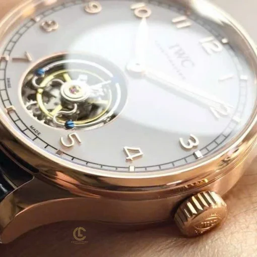 IWC Portugieser Tourbillon IW545801 42mm White Dial Rose Gold - VIP Version
