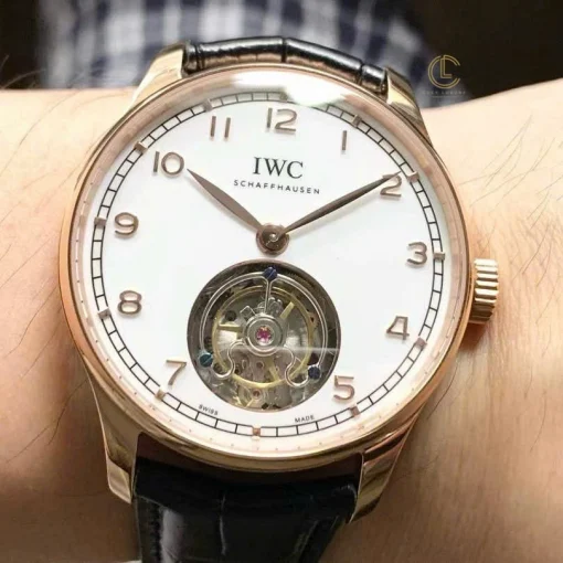 IWC Portugieser Tourbillon IW545801 42mm White Dial Rose Gold - VIP Version