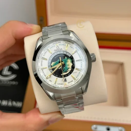 Omega Seamaster Aqua Terra Co‑Axial Master Chronometer Gmt Worldtimer 43mm White Dial Steel - VIP Version