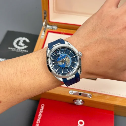 Omega Seamaster Aqua Terra Worldtimer 43mm Blue Dial - VIP Version
