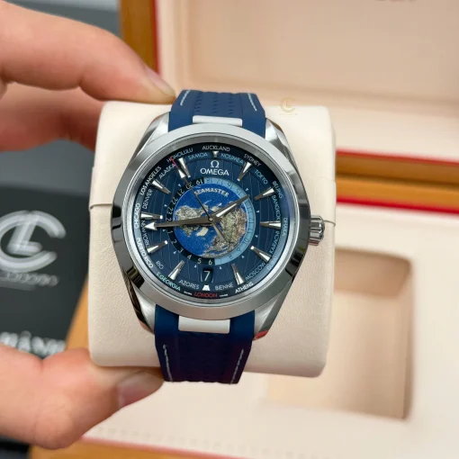 Omega Seamaster Aqua Terra Worldtimer 43mm Blue Dial - VIP Version