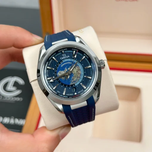 Omega Seamaster Aqua Terra Worldtimer 43mm Blue Dial - VIP Version