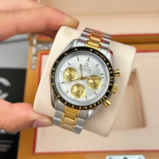 Omega Speedmaster Moonwatch Professional 310.20.42.50.02.001 42mm White Dial Demi Yellow Gold - VIP Version