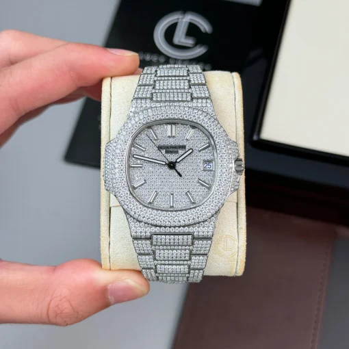Patek Philippe Nautilus 5711 40mm Up Full 3000pcs Moissanite Pave - VIP Version
