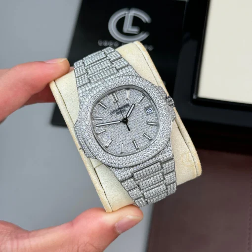 Patek Philippe Nautilus 5711 40mm Up Full 3000pcs Moissanite Pave - VIP Version