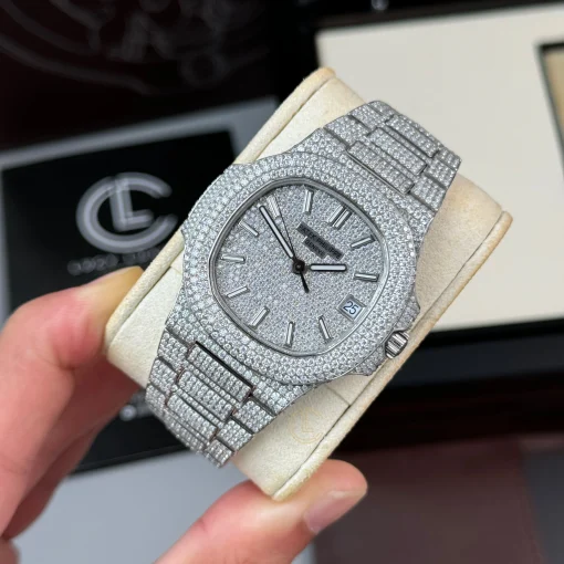 Patek Philippe Nautilus 5711 40mm Up Full 3000pcs Moissanite Pave - VIP Version