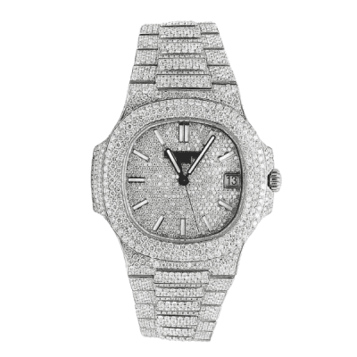 Patek Philippe Nautilus 5711 40mm Up Full 3000pcs Moissanite Pave - VIP Version