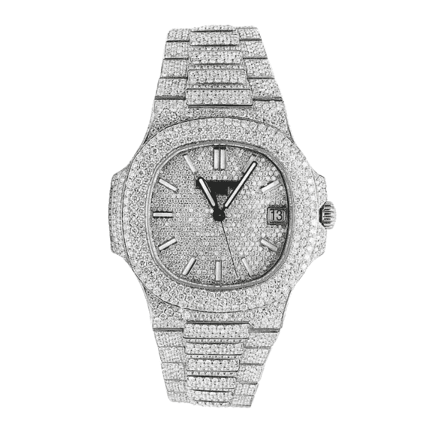 Patek Philippe Nautilus 5711 40mm Up Full 3000pcs Moissanite Pave - VIP Version