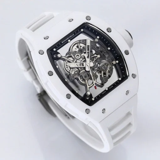 Richard Mille RM55 Manual Winding Bubba Watson 42mm White Ceramic Modify - VIP Version