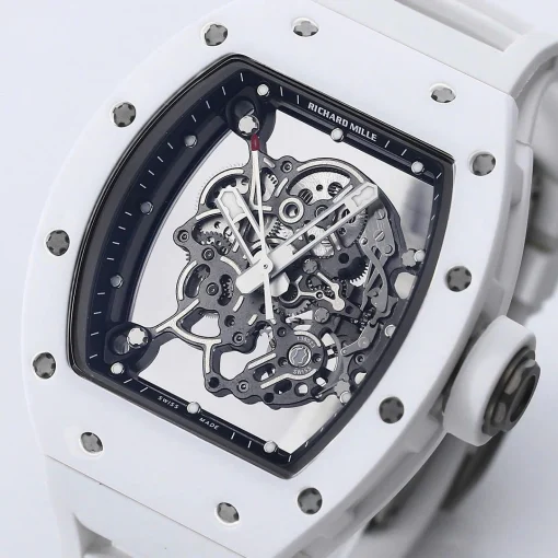 Richard Mille RM55 Manual Winding Bubba Watson 42mm White Ceramic Modify - VIP Version