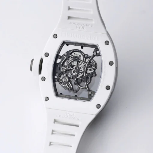 Richard Mille RM55 Manual Winding Bubba Watson 42mm White Ceramic Modify - VIP Version