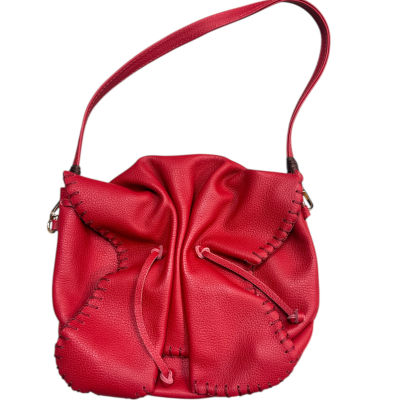 Women's Vintage Crossbody Bag – Pleated Single-Shoulder Purse with Wrinkle Texture & Retro Hardware Accent